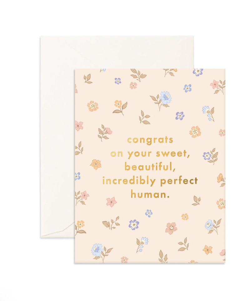 Congrats on your Sweet Little Human card