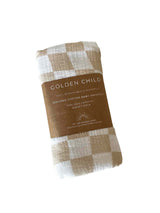 NEUTRAL CHECKED ORGANIC COTTON BABY SWADDLE