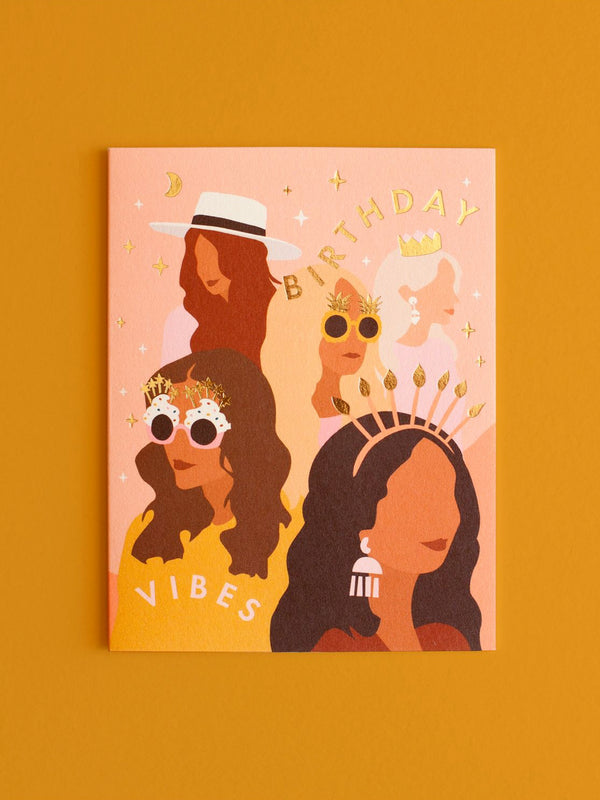 Birthday Vibes Greeting Card