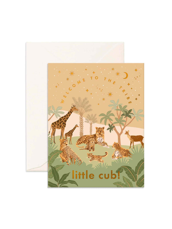 Welcome Little Cub Greeting Card